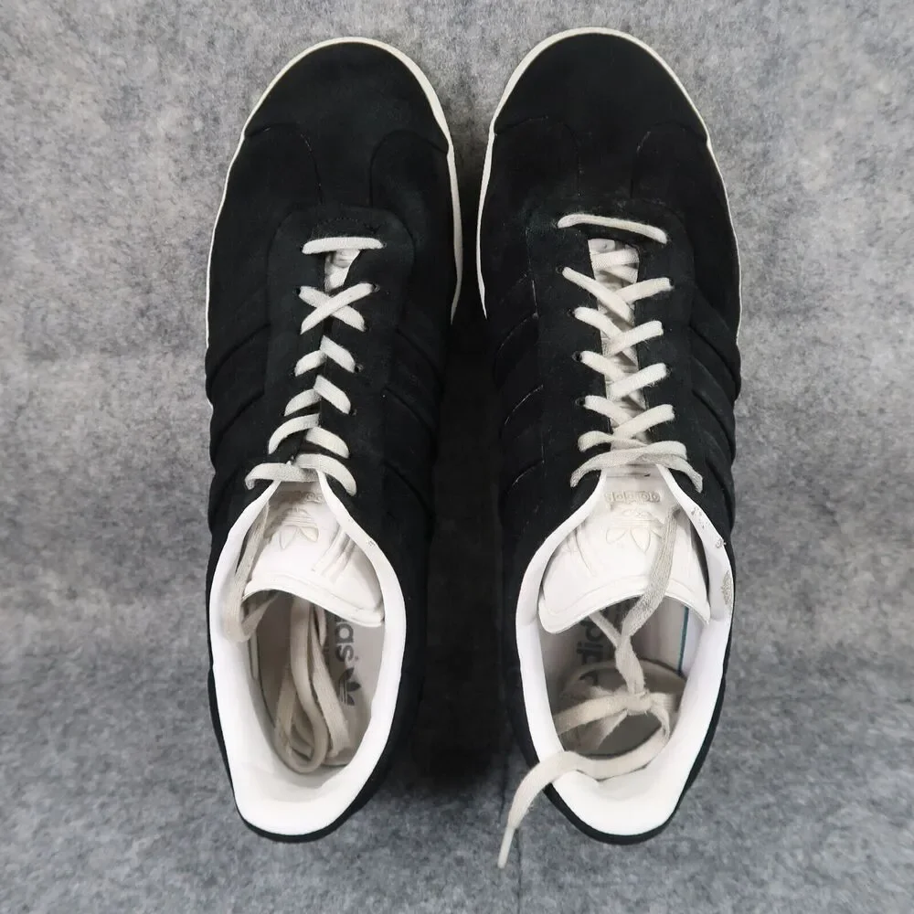 Adidas Shoes Mens 11 Sneaker Lifestyle Gazelle Leather Low Black Lace Up Classic